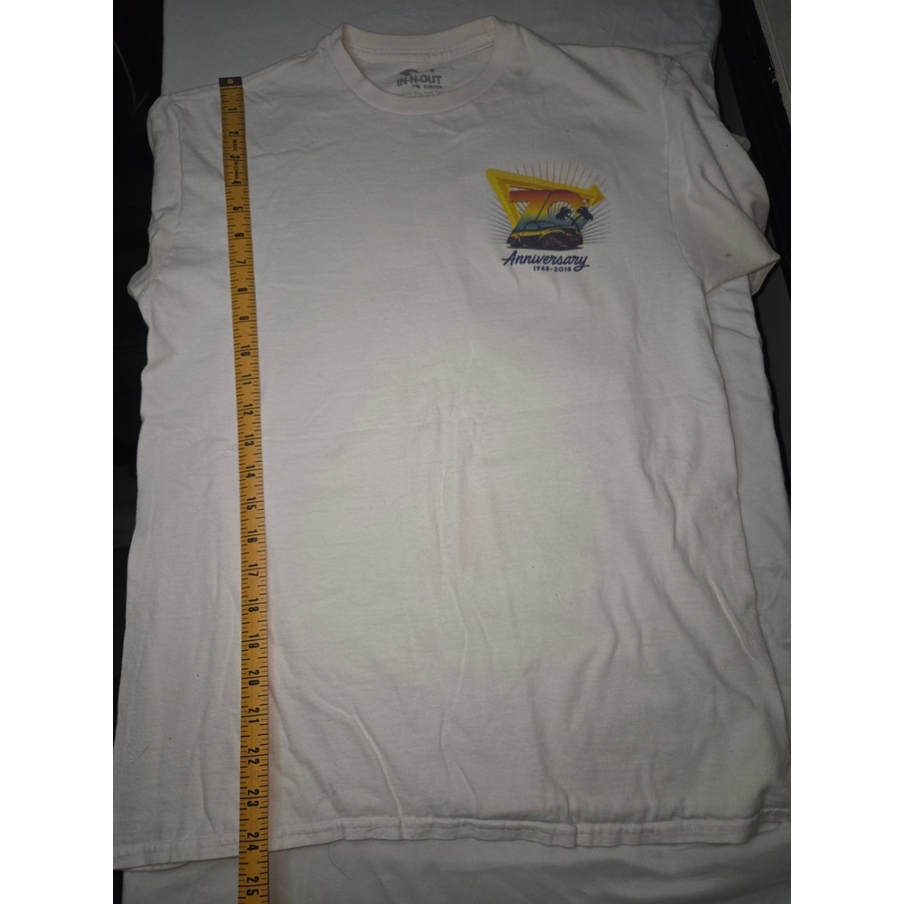 In-N-Out Burger 70th Anniversary T-Shirt White Mens Medium Vladimir Kush Art